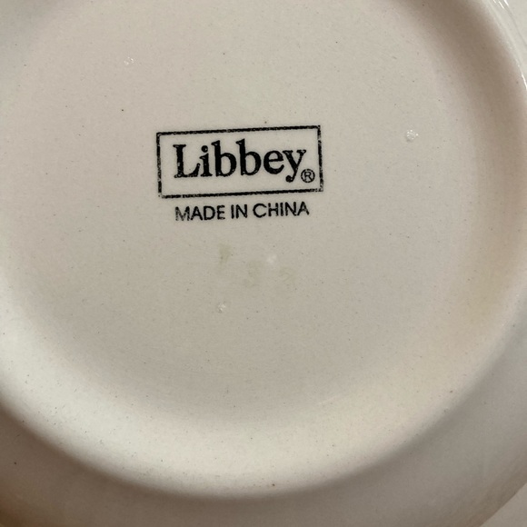 LIBBEY Santa Winter Forest Hand Painted Salad Cereal Soup Dish Bowls, Set of 4 - Picture 5 of 8